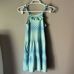 TOMMY BAHAMA Girls Blue Tiered Tank Summer Dress